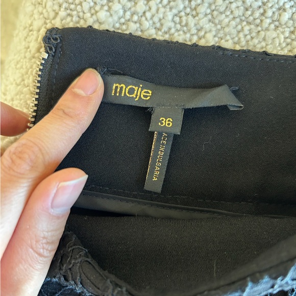 Maje black patterned skirt - Picture 4 of 10